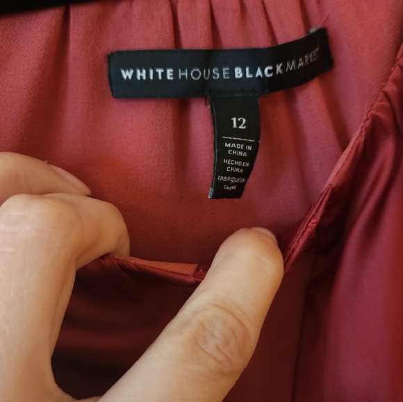 WHBM Blouse Sz 12 Wine color - Picture 4 of 6